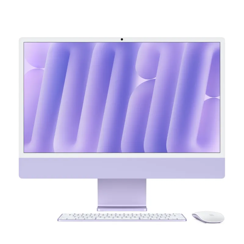 Моноблок Apple iMac 24" (M4 10-Core, GPU 10-Core, 16 ГБ, 256 ГБ) (Фиолетовый | Purple) (2024)